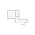 Simple interior sketch for Xactimate (501-1000 SF). Perfect for partial renovations, such as updating floors, walls, or ceilings, without full detailing.