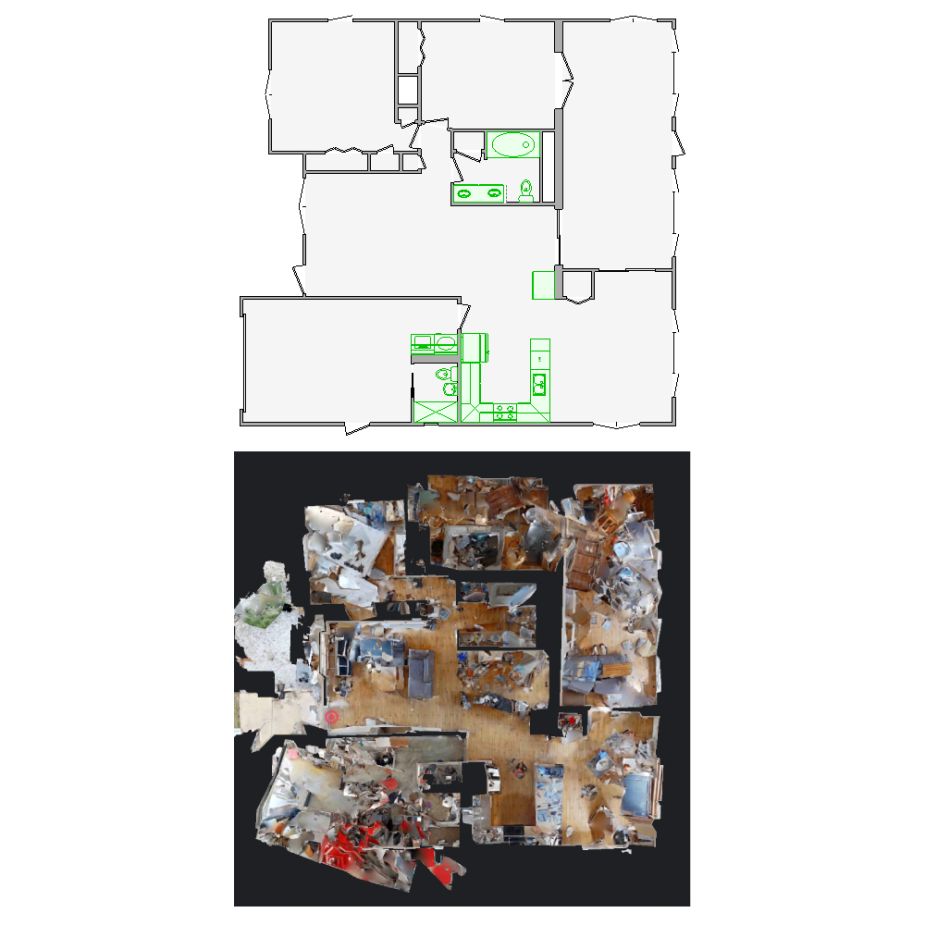 Expertly crafted interior sketches from distorted Matterport scans (1001-2000 SF) for Xactimate. Ensuring precise layouts for claims and repairs.