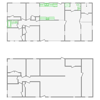 Correction interior sketches (1001-1500 SF) for Xactimate. Fixing layout errors, adjusting doors, windows, ceilings, and symbols for accurate assessments.