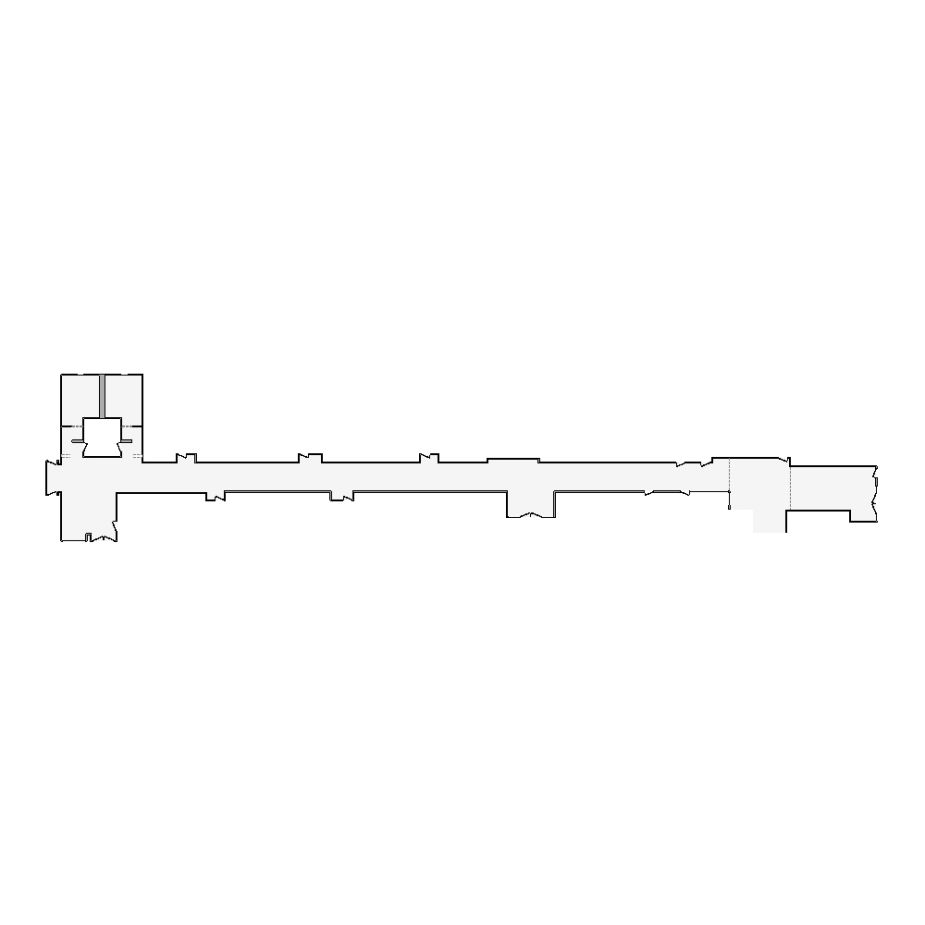 Detailed commercial interior sketch for Xactimate (3001-3500 SF). Accurate layouts for damage assessment, insurance claims, and restoration projects.
