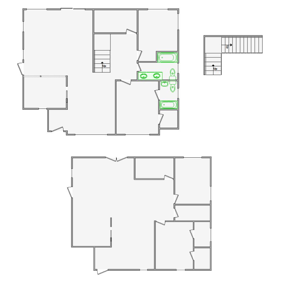 Correction interior sketches (2001-2500 SF) for Xactimate. Fixing layout errors, adjusting doors, windows, ceilings, and symbols for accurate assessments.