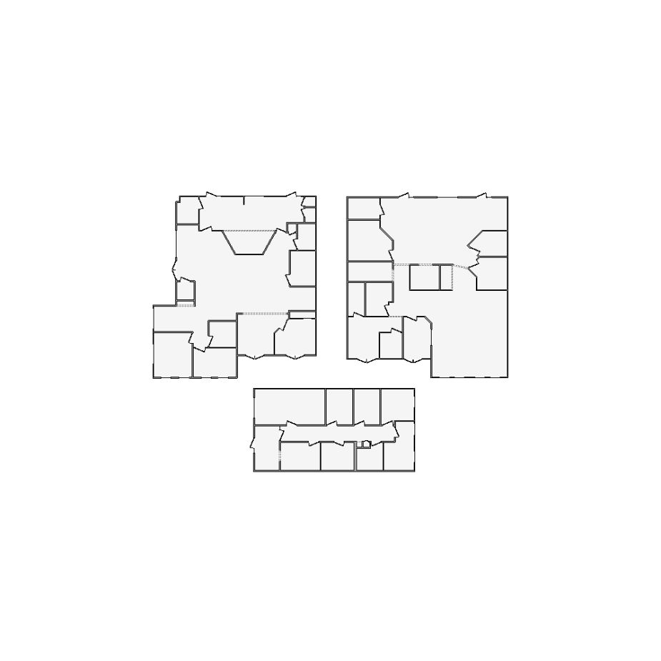 Detailed commercial interior sketch for Xactimate (5501-6000 SF). Accurate layouts for damage assessment, insurance claims, and restoration projects.