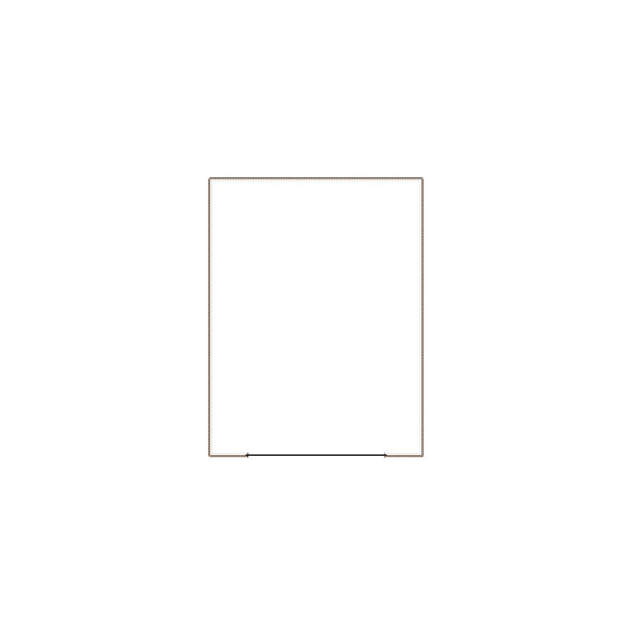 Simple exterior sketch based on interior layout (751-1000 SF), either provided by the client or created by us, suitable for estimating in Xactimate.