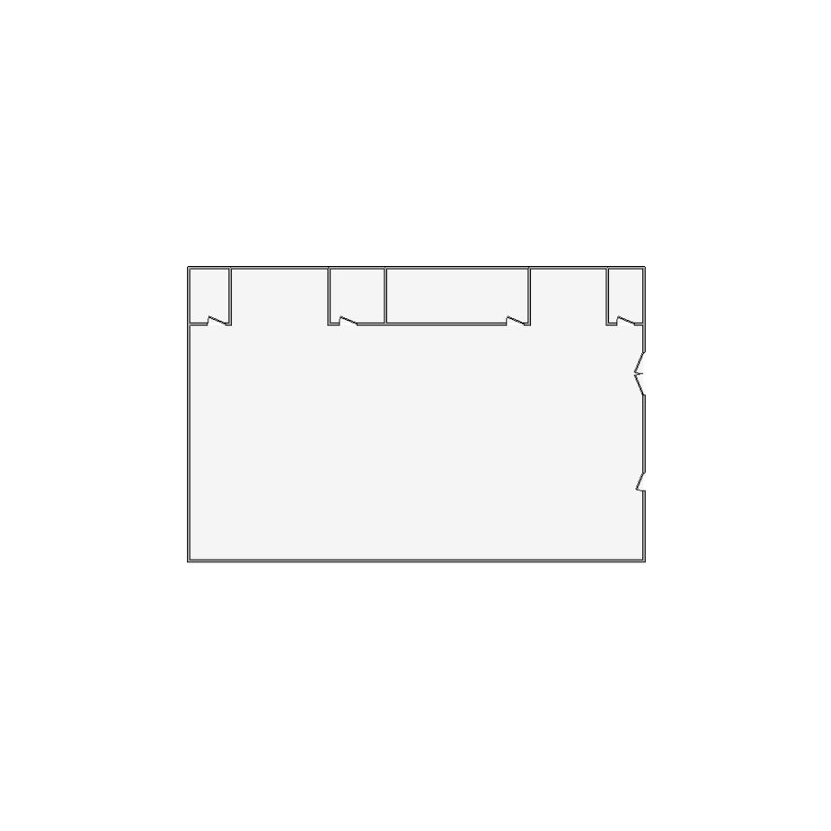 Detailed commercial interior sketch for Xactimate (2001-2500 SF). Accurate layouts for damage assessment, insurance claims, and restoration projects.