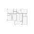 Simple interior sketch for Xactimate (1501-2000 SF). Perfect for partial renovations, such as updating floors, walls, or ceilings, without full detailing.