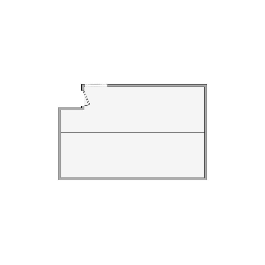 Simple interior sketch for Xactimate (101-250 SF). Perfect for partial renovations, such as updating floors, walls, or ceilings, without full detailing.