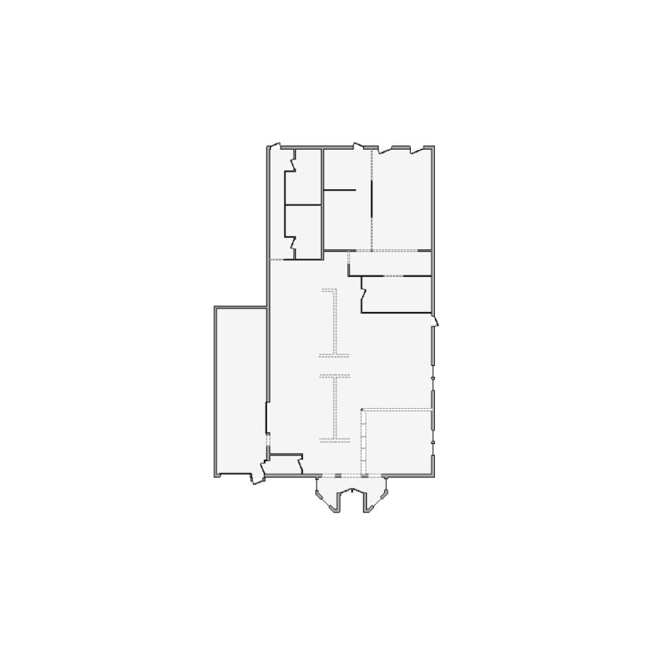 Detailed commercial interior sketch for Xactimate (5001-5500 SF). Accurate layouts for damage assessment, insurance claims, and restoration projects.