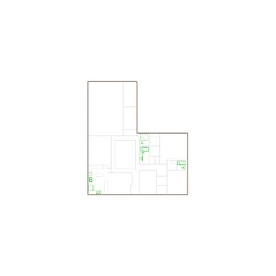 Simple exterior sketch based on interior layout (2501-3000 SF), either provided by the client or created by us, suitable for estimating in Xactimate.