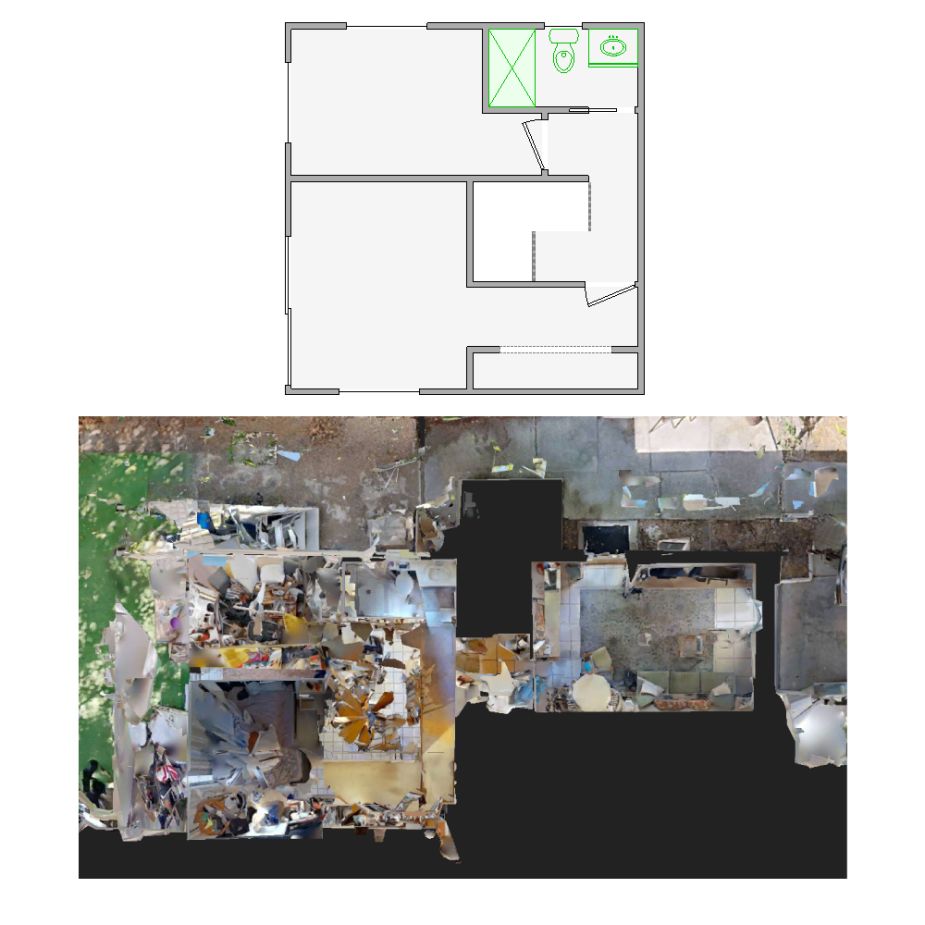 Expertly crafted interior sketches from distorted Matterport scans (1001-2000 SF) for Xactimate. Ensuring precise layouts for claims and repairs.