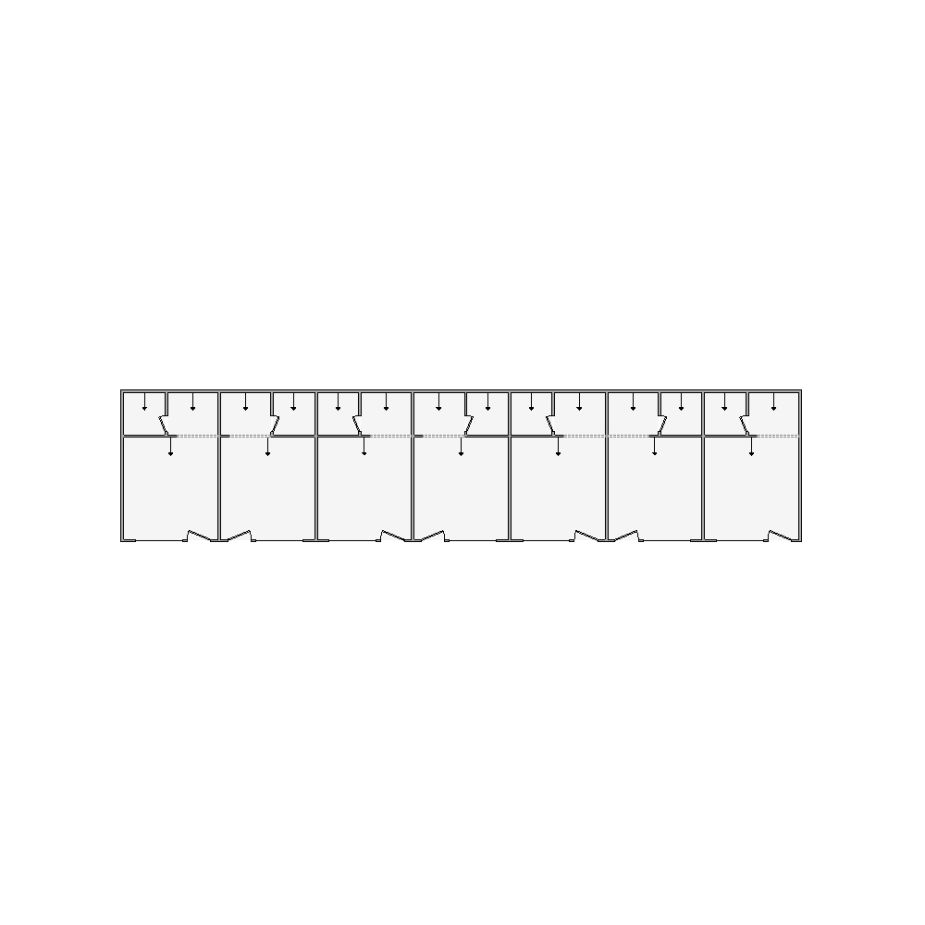 Detailed commercial interior sketch for Xactimate (1501-2000 SF). Accurate layouts for damage assessment, insurance claims, and restoration projects.