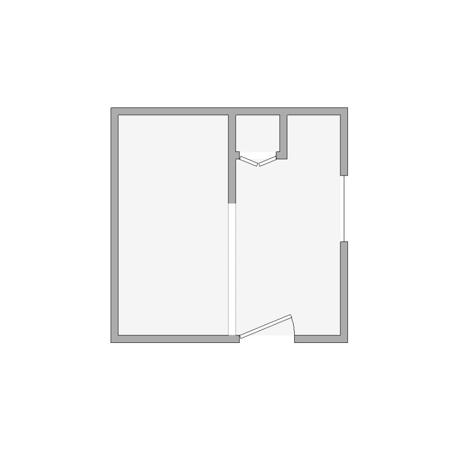 Simple interior sketch for Xactimate (101-250 SF). Perfect for partial renovations, such as updating floors, walls, or ceilings, without full detailing.