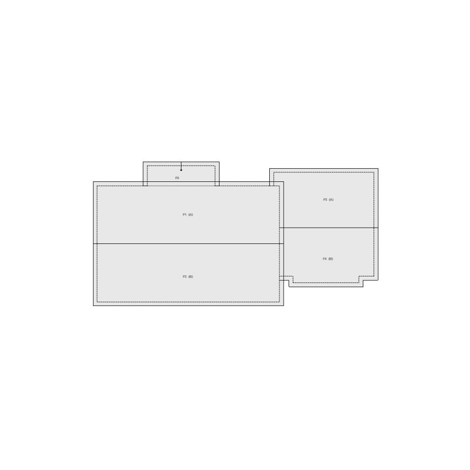 Roof sketch of a residential structure with a roof area (21-30 SQ), ideal for damage assessment and restoration purposes in Xactimate.