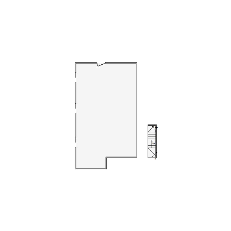 Simple interior sketch for Xactimate (2501-3000 SF). Perfect for partial renovations, such as updating floors, walls, or ceilings, without full detailing.