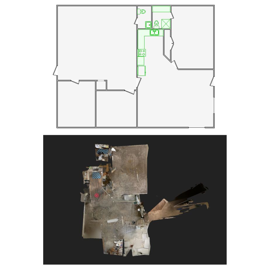 Expertly crafted interior sketches from distorted Matterport scans (2001-4000 SF) for Xactimate. Ensuring precise layouts for claims and repairs.