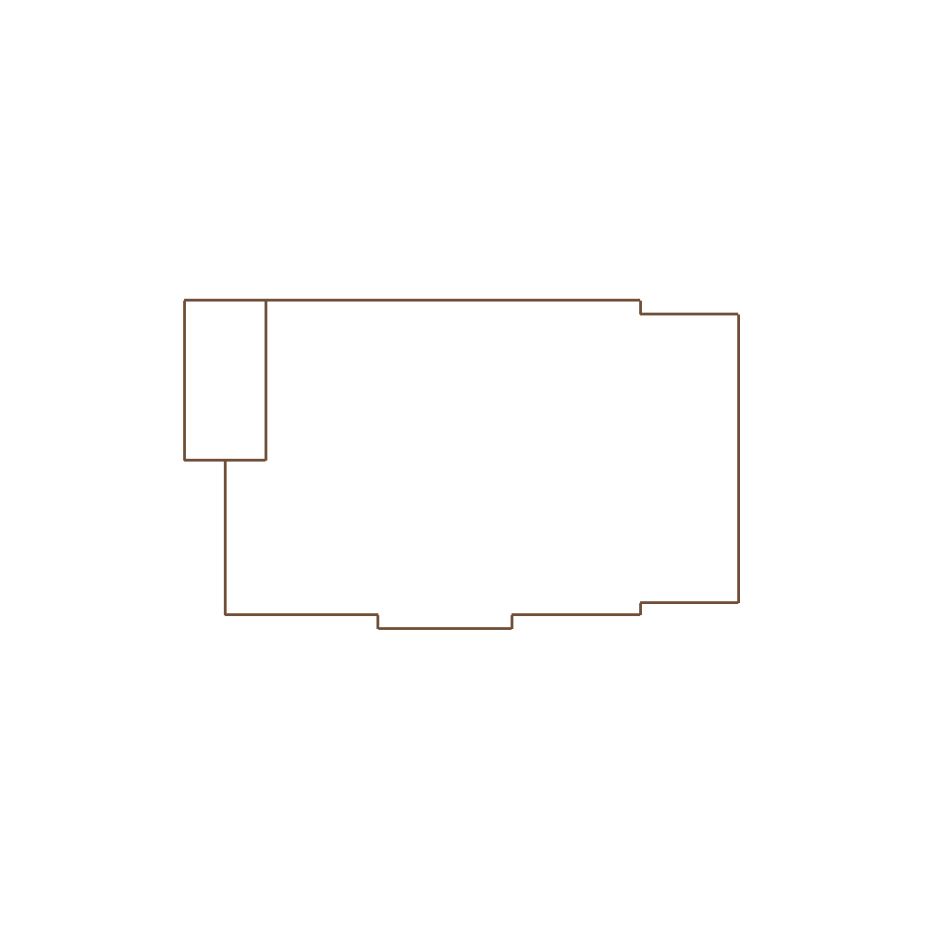 Simple exterior sketch of a residential structure (21-30 SQ), based on aerial imagery, used for estimating and documentation purposes in Xactimate.
