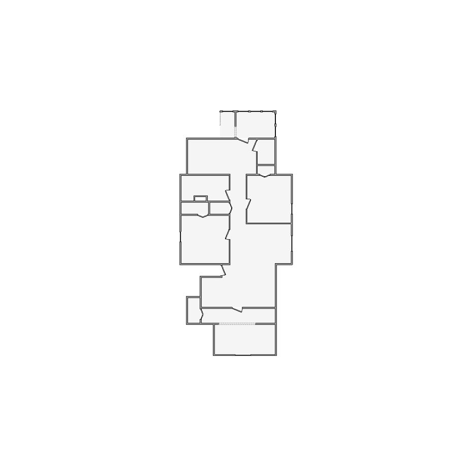 Simple interior sketch for Xactimate (2501-3000 SF). Perfect for partial renovations, such as updating floors, walls, or ceilings, without full detailing.