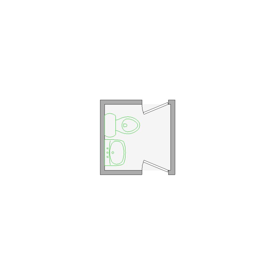 Simple interior sketch for Xactimate (101-250 SF). Perfect for partial renovations, such as updating floors, walls, or ceilings, without full detailing.