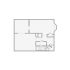 Simple interior sketch for Xactimate (1001-1500 SF). Perfect for partial renovations, such as updating floors, walls, or ceilings, without full detailing.