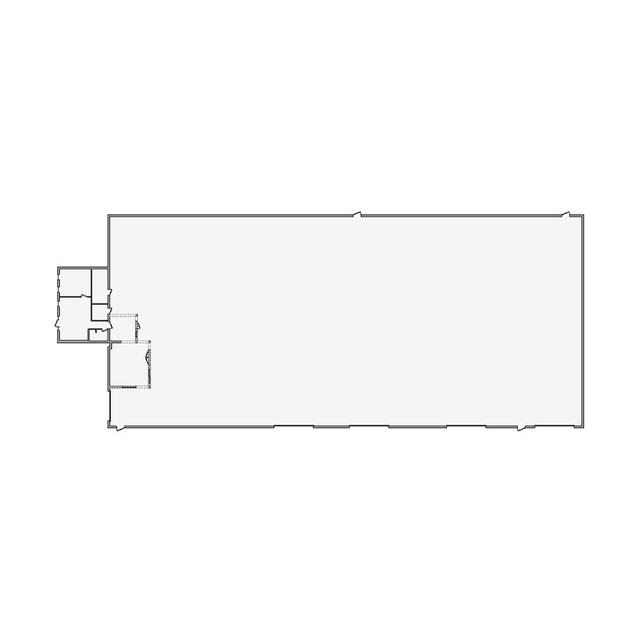 Detailed commercial interior sketch for Xactimate (18001-20000 SF). Accurate layouts for damage assessment, insurance claims, and restoration projects.