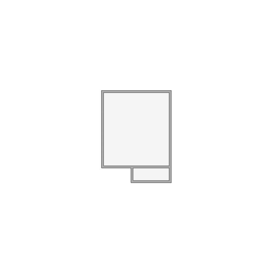 Simple interior sketch for Xactimate (101-250 SF). Perfect for partial renovations, such as updating floors, walls, or ceilings, without full detailing.
