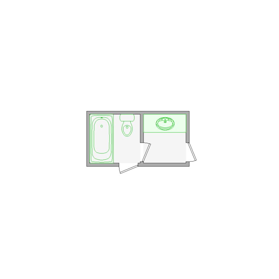 Simple interior sketch for Xactimate (101-250 SF). Perfect for partial renovations, such as updating floors, walls, or ceilings, without full detailing.