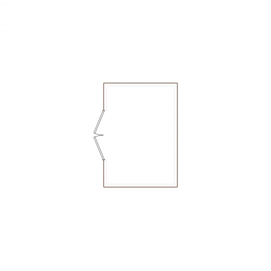 Simple exterior sketch based on interior layout (1-250 SF), either provided by the client or created by us, suitable for estimating in Xactimate.