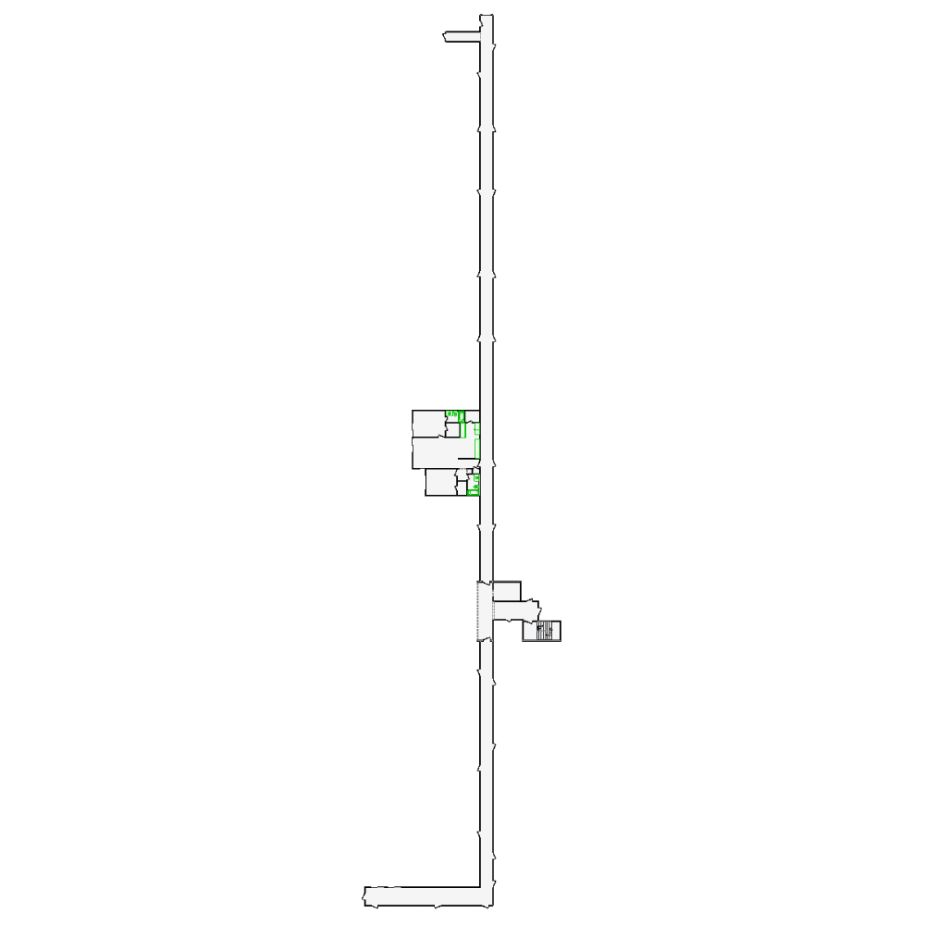 Detailed commercial interior sketch for Xactimate (7501-8000 SF). Accurate layouts for damage assessment, insurance claims, and restoration projects.