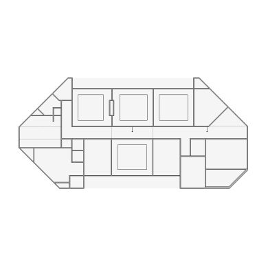 Simple interior sketch for Xactimate (3501-4000 SF). Perfect for partial renovations, such as updating floors, walls, or ceilings, without full detailing.