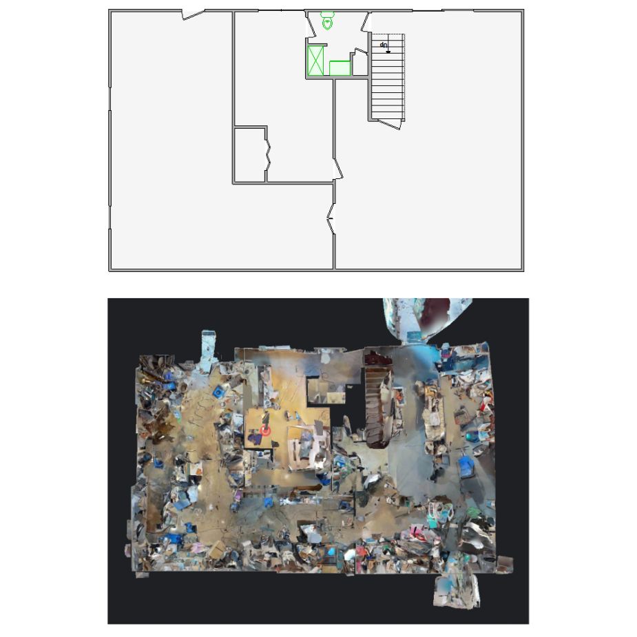 Expertly crafted interior sketches from distorted Matterport scans (1001-2000 SF) for Xactimate. Ensuring precise layouts for claims and repairs.