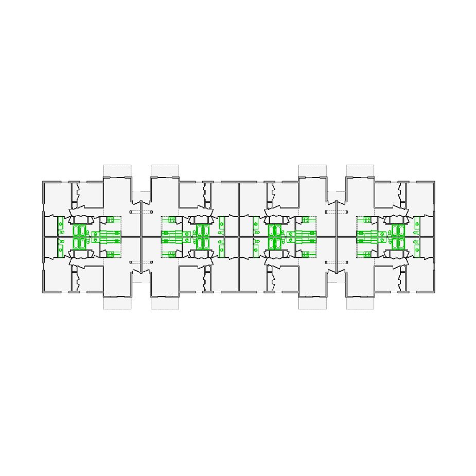 Detailed commercial interior sketch for Xactimate (14001-18000 SF). Accurate layouts for damage assessment, insurance claims, and restoration projects.