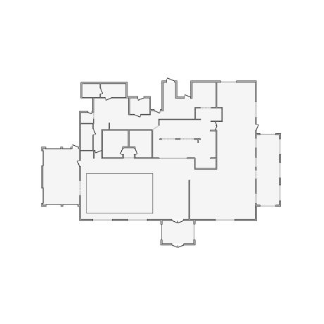 Detailed commercial interior sketch for Xactimate (6501-7000 SF). Accurate layouts for damage assessment, insurance claims, and restoration projects.