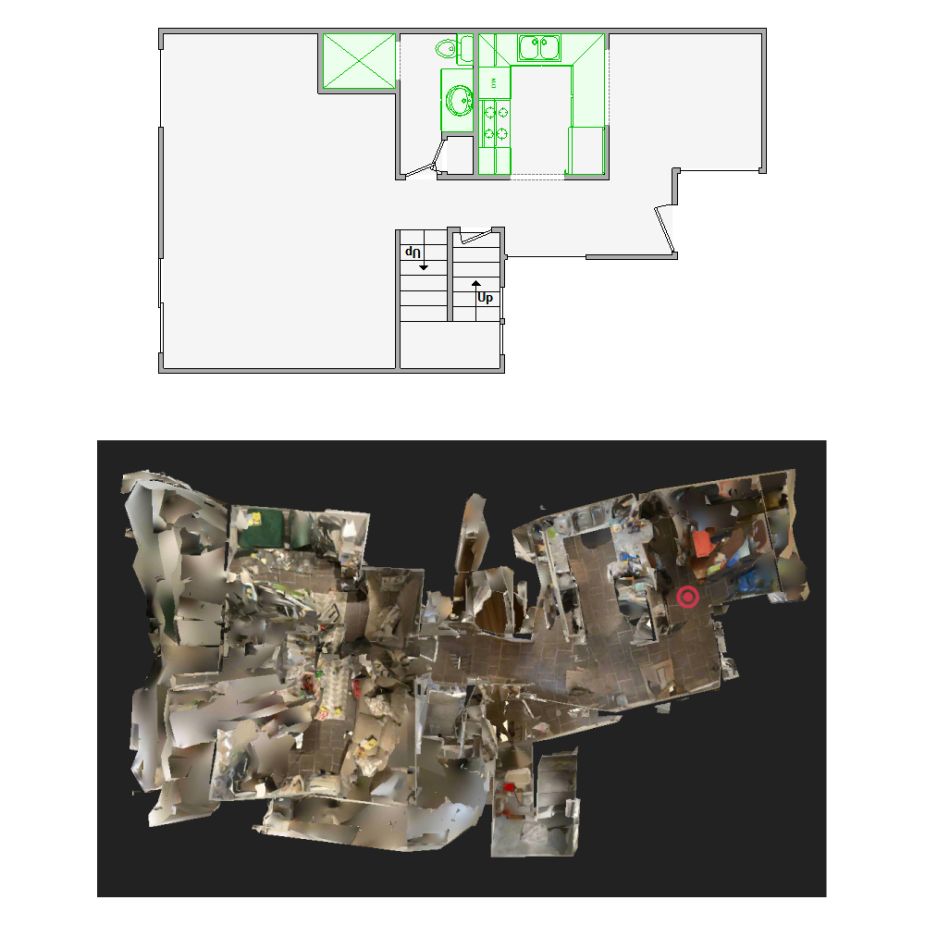 Expertly crafted interior sketches from distorted Matterport scans (501-1000 SF) for Xactimate. Ensuring precise layouts for claims and repairs.