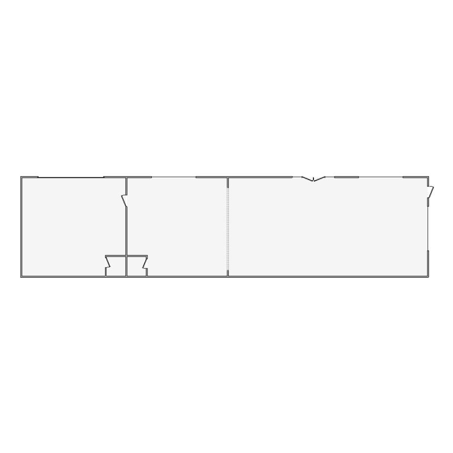 Detailed commercial interior sketch for Xactimate (2501-3000 SF). Accurate layouts for damage assessment, insurance claims, and restoration projects.