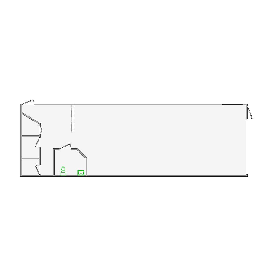 Detailed commercial interior sketch for Xactimate (2001-2500 SF). Accurate layouts for damage assessment, insurance claims, and restoration projects.