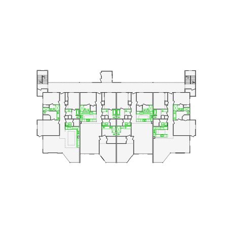 Detailed commercial interior sketch for Xactimate (7501-8000 SF). Accurate layouts for damage assessment, insurance claims, and restoration projects.