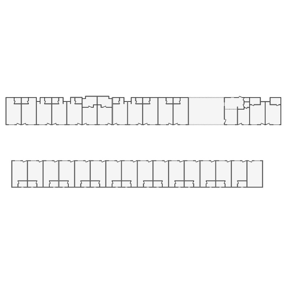 Detailed commercial interior sketch for Xactimate (9001-9500 SF). Accurate layouts for damage assessment, insurance claims, and restoration projects.