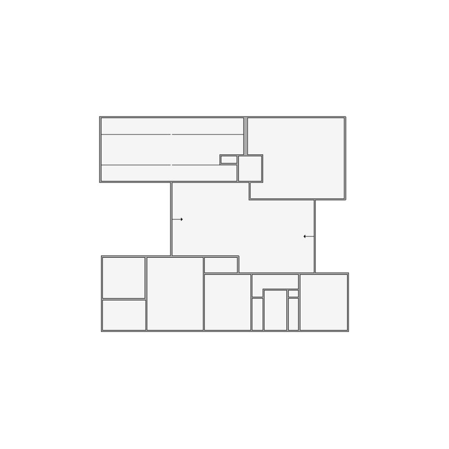 Simple interior sketch for Xactimate (2001-2500 SF). Perfect for partial renovations, such as updating floors, walls, or ceilings, without full detailing.
