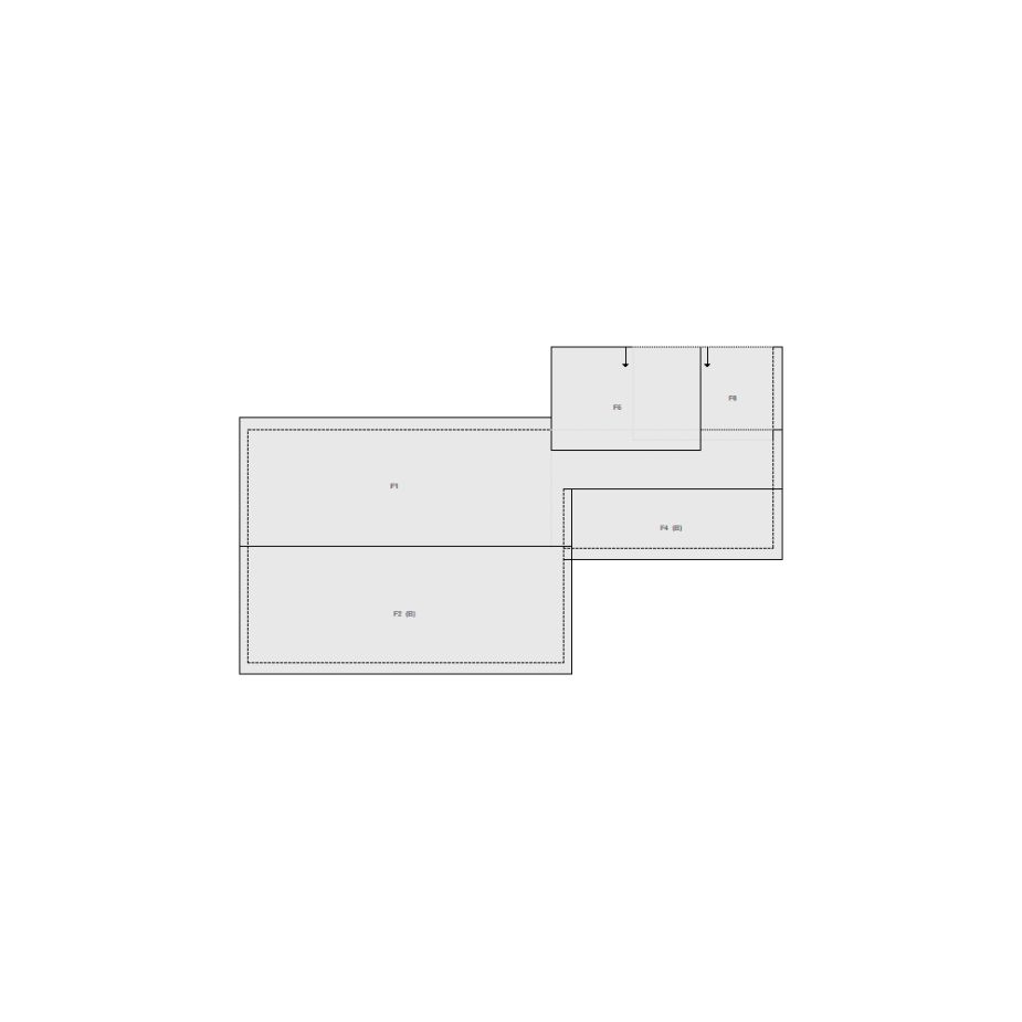Roof sketch of a residential structure with a roof area (11-20 SQ), ideal for damage assessment and restoration purposes in Xactimate.