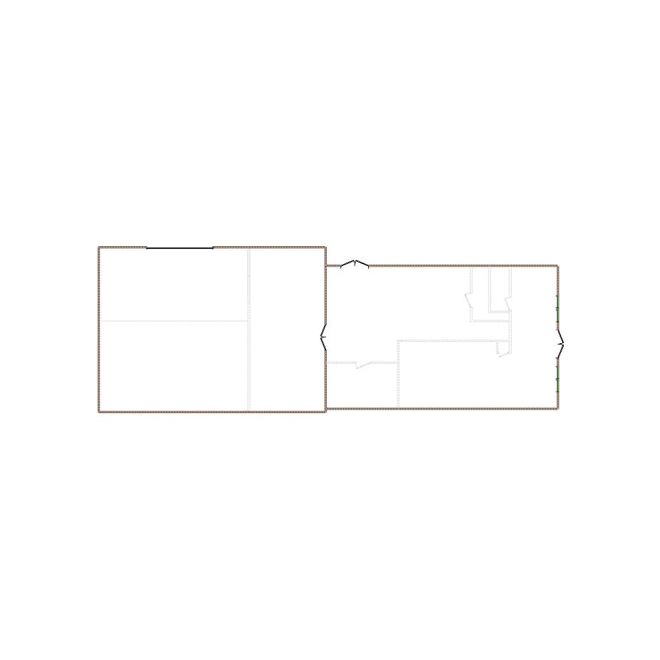 Detailed exterior sketch (3501-4000 SF) based on interior layout provided by the client or created by us. Suitable for siding, paint, and wall estimates.