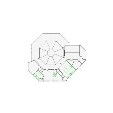 Detailed interior sketch for Xactimate (2501-3000 SF) for damage assessment and restoration. Includes doors, windows, ceilings, kitchen and bathroom symbols.