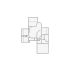 Simple interior sketch for Xactimate (2001-2500 SF). Perfect for partial renovations, such as updating floors, walls, or ceilings, without full detailing.