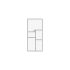Simple interior sketch for Xactimate (1501-2000 SF). Perfect for partial renovations, such as updating floors, walls, or ceilings, without full detailing.