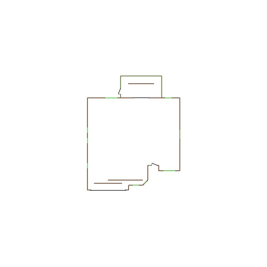 Detailed exterior sketch based on aerial imagery of a residential structure (21-30 SQ), suitable for use in damage assessment and restoration workflows in Xactimate.