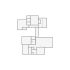 Simple interior sketch for Xactimate (5501-6000 SF). Perfect for partial renovations, such as updating floors, walls, or ceilings, without full detailing.