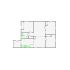 Detailed interior sketch for Xactimate (501-1000 SF) for damage assessment and restoration. Includes doors, windows, ceilings, kitchen and bathroom symbols.