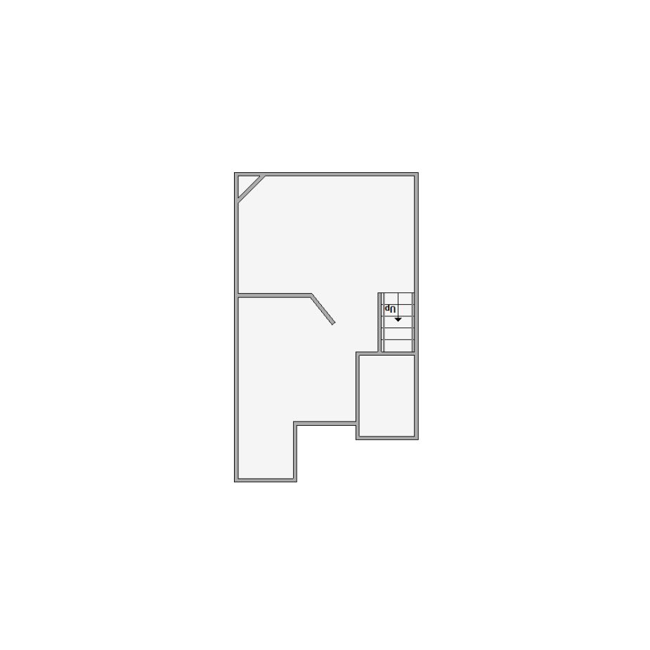 Simple interior sketch for Xactimate (1501-2000 SF). Perfect for partial renovations, such as updating floors, walls, or ceilings, without full detailing.