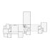 Simple interior sketch for Xactimate (5501-6000 SF). Perfect for partial renovations, such as updating floors, walls, or ceilings, without full detailing.