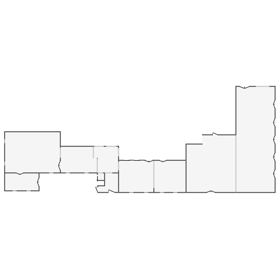 Detailed commercial interior sketch for Xactimate (4501-5000 SF). Accurate layouts for damage assessment, insurance claims, and restoration projects.