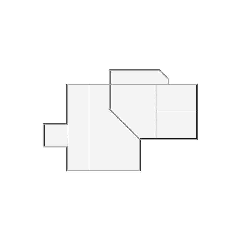 Simple interior sketch for Xactimate (501-1000 SF). Perfect for partial renovations, such as updating floors, walls, or ceilings, without full detailing.