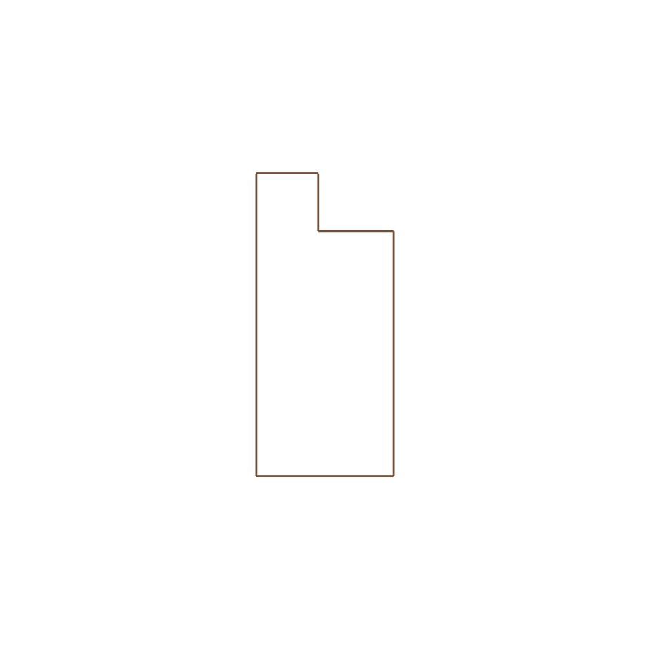 Simple exterior sketch of a residential structure (11-20 SQ), based on aerial imagery, used for estimating and documentation purposes in Xactimate.